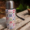 Multi Coloured Tapestry Design Insulated Flask|Fflasg Patrwm Carthen