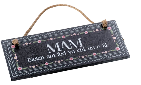 Mam Slate Plaque|Addurn Llechen Mam