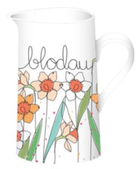 Blodau Medium Jug (Daffodils)|Jwg Blodau (Cennin Pedr)