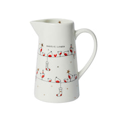 Nadolig Llawen Large Robin Jug |Jwg Nadolig Llawen Robin (Mawr)