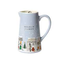 Nadolig Llawen Large Street Scene Jug |Jwg Nadolig Llawen