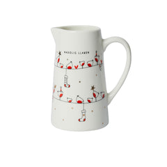 Nadolig Llawen Medium Robin Jug |Jwg Nadolig Llawen Robin (Canolig)