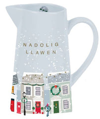 Nadolig Llawen Medium Street Scene Jug |Jwg Golygfa Stryd Nadoligaidd