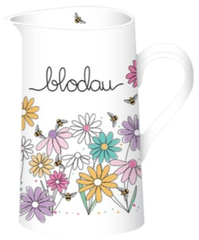 Blodau Extra Large Jug (Flowers and Bees)|Jwg Blodau (Blodau a Gwenyn)