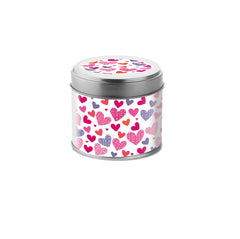 Welsh Tapestry Hearts Candle |Cannwyll Calonnau Carthen