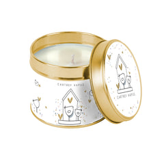 Cartref Hapus Tin Candle |Cannwyll Tin Cartref Hapus