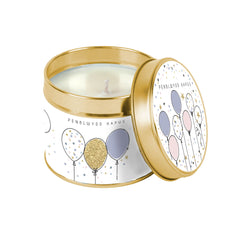 Penblwydd Hapus Tin Candle |Cannwyll Tin Penblwydd Hapus
