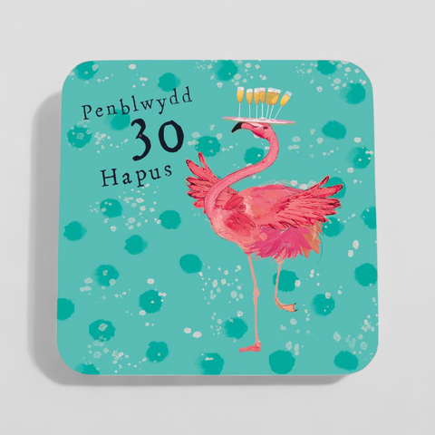 Penblwydd Hapus 30 (Coaster)|Penblwydd Hapus 30 (Mat Diod)
