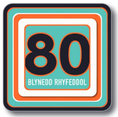 80 Blynedd Rhyfeddol (Coaster)|80 Blynedd Rhyfeddol (Mat Diod)