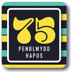 Penblwydd Hapus 75 (Coaster)|Penblwydd Hapus 75 (Mat Diod)