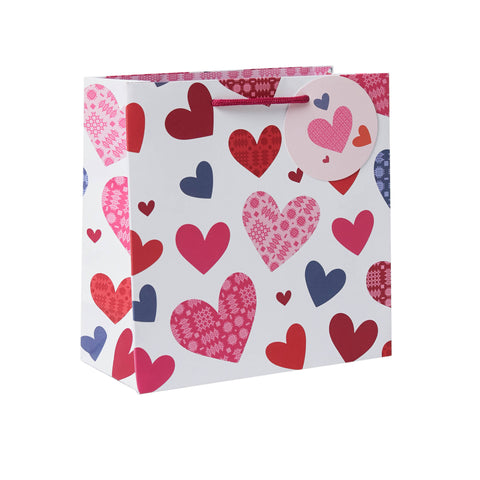 Tapestry Heart Gift Bag (Medium)| Bag Anrheg Calonnau Carthen (Canolig)
