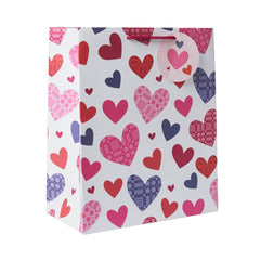 Tapestry Hearts Bag (Portrait)| Bag Anrheg Calonnau Carthen