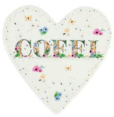 Coffi Heart Coaster|Mat Diod Coffi