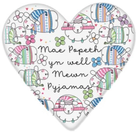 Mae Popeth yn Well Mewn Pyjamas Coaster|Mat Diod Mae Popeth yn Well Mewn Pyjamas