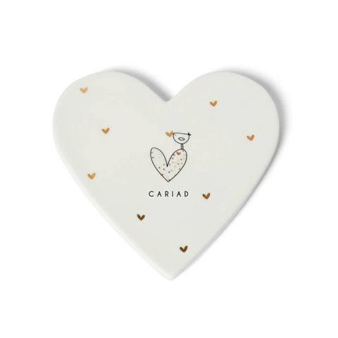Cariad Heart Coaster|Mat Diod Cariad