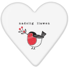 Nadolig Llawen Coaster (Robin)|Mat Diod Nadolig Llawen (Robin)