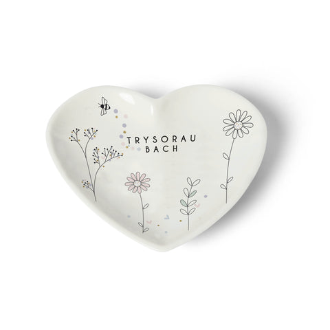 Trysorau Bach Trinket Dish|Dysgl Gemwaith Trysorau Bach