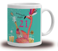 Penblwydd Hapus - 21 (Mug)|Penblwydd Hapus - 21 (Mwg)