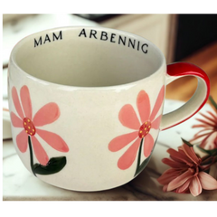 Mam Arbennig Mug (Pink Daisy)|Mwg Mam Arbennig (Blodau Pinc)