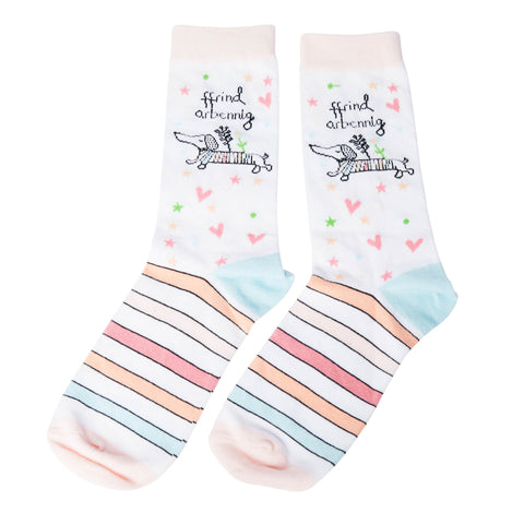 Ffrind Arbennig Socks|Sanau Ffrind Arbennig