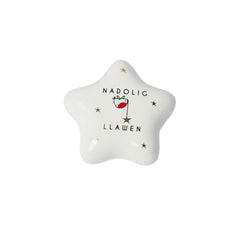 Nadolig Llawen Mini Star Token|Addurn Seren Nadolig Llawen