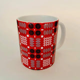 Welsh Tapestry Print Mug|Mwg Carthen