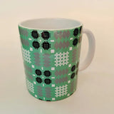 Welsh Tapestry Print Mug|Mwg Carthen