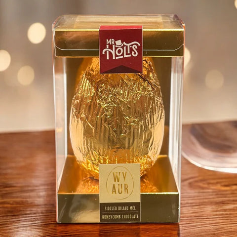 Mr Holt Honeycomb Milk Chocolate Easter Egg|Wy Pasg Diliau Mêl Mr Holt