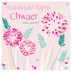 Penblwydd Hapus Chwaer