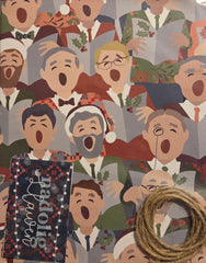 Cor Meibion Christmas Wrapping Paper | Papur Lapio Nadolig Cor Meibion