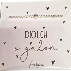 Diolch o Galon Bracelet|Breichled Diolch o Galon