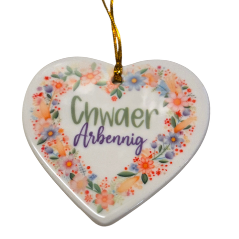 Chwaer Arbennig Hanging Decoration| Addurn Chwaer Arbennig