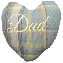 Dad Heart Shaped Wool Touch Embroidered Cushion|Clustog Siap Calon Dad