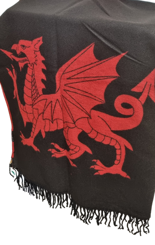 Welsh Dragon Super Soft Scarf|Sgarff Draig