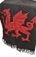 Welsh Dragon Super Soft Scarf|Sgarff Draig