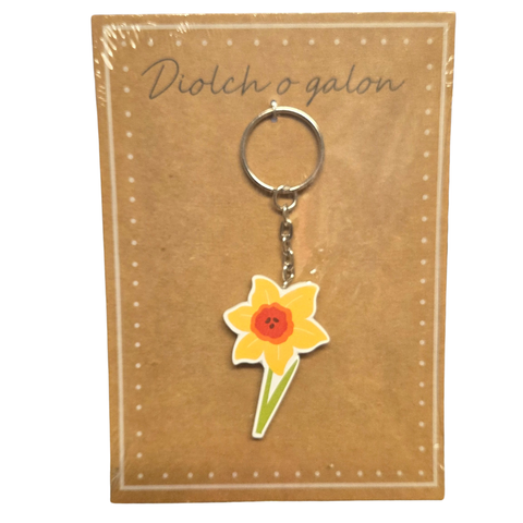 Diolch o Galon Keyring|Cylch Allweddi Diolch o Galon