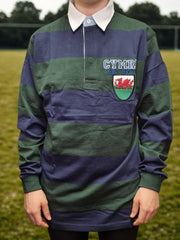 Stripe Long Sleeve Rugby Shirt|Crys Rygbi Streipiog