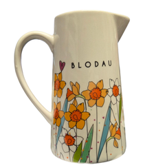 Blodau Large Jug (Daffodils)|Jwg Blodau (Cennin Pedr)