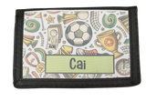 Football Personalised Velcro Wallet|Waled Pel-droed Personol