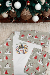 Welsh Snowman Pyjamas|Pyjamas Nadolig Llawen (Dyn Eira)