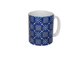 Scandi Welsh Tapestry Print Mug|Mwg Carthen Sgandi