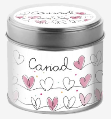 Cariad Tin Candle |Cannwyll Tin Cariad