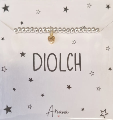 Diolch Bracelet|Breichled Diolch