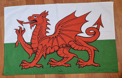 Large Welsh Flag Tea Towel|Llian Fflag Cymru