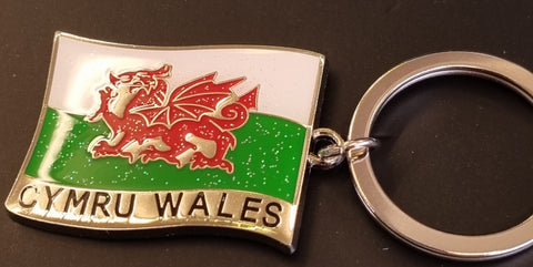 Cymru/Wales Flag Keyring|Cylch Allwedd Cymru/Wales