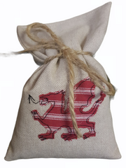 Welsh Dragon Lavender Bag|Bag Lafant Draig Goch