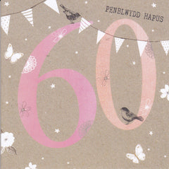 Penblwydd Hapus 60