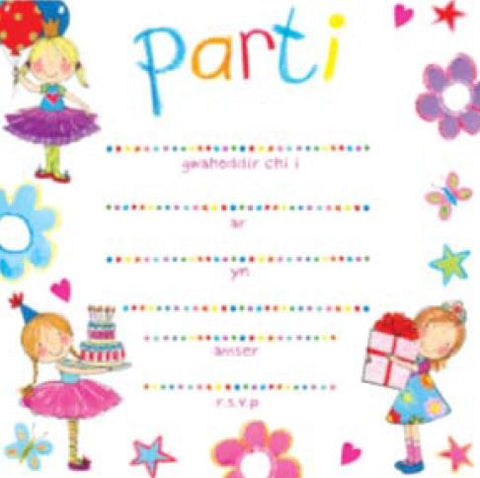 Party Invitation|Gwahoddiad Parti