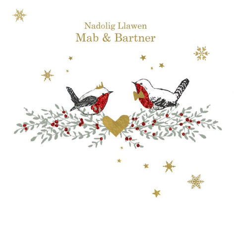 Nadolig Llawen Mab & Bartner