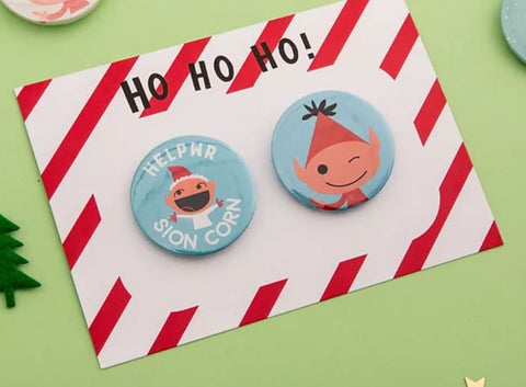 Festive Badges | Bathodynnau Nadoligaidd